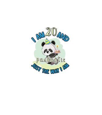 PANDASTIC 20 model alb pe tricou