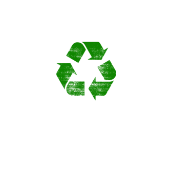 RECYCLE model negru pe tricou