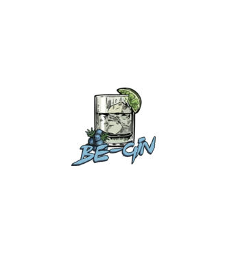 Let the fun be gin model negru pe tricou