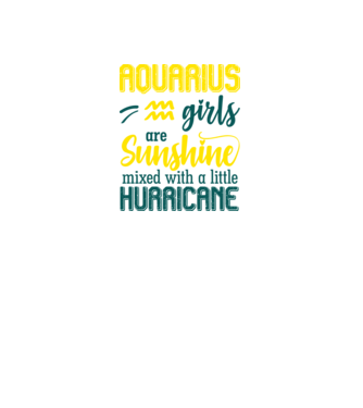 Sunshine with Hurricane AQUARIUS model negru pe tricou