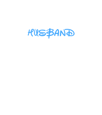 Husband model alb pe tricou