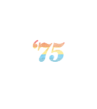 Retro Birthday 1975 model negru pe tricou
