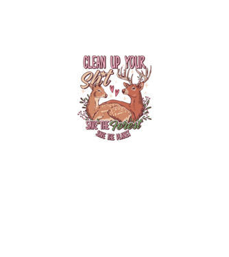 Save the forest model alb pe tricou