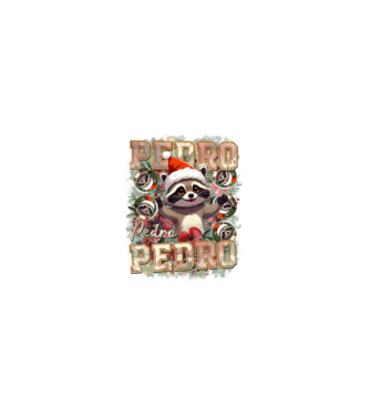 Pedro pedro flower xmas model roz deschis pe tricou
