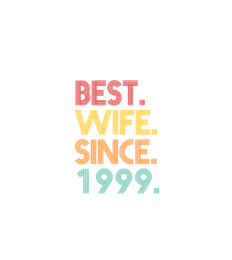 best wife since 1999 retro model negru pe tricou