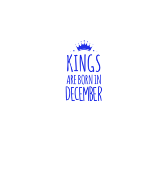 Kings are born in - December model gri pe tricou