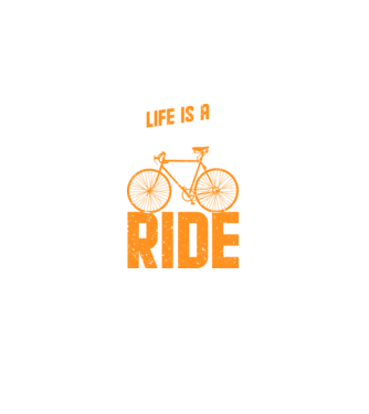 Life is a beautiful ride model  pe tricou