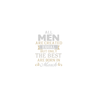 All men created equal but only the beat are born in march model albastru regal pe tricou