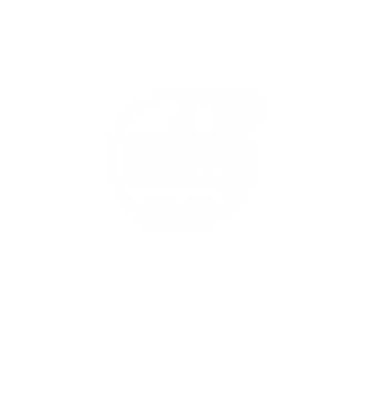 Rock n roll model negru pe tricou
