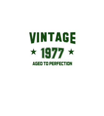 Vintage - 1977 model alb pe tricou