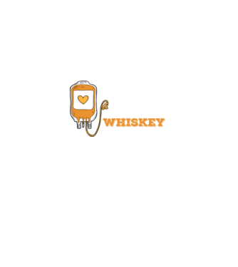 În caz de urgență, grupa mea sanguină este Whiskey model negru pe tricou