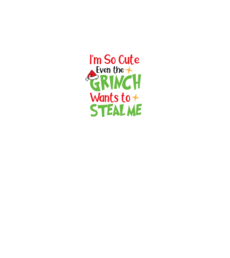 So cute Grinch model negru pe tricou