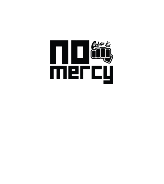 No mercy cobra kai model alb pe tricou