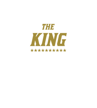 The King model verde neon pe tricou