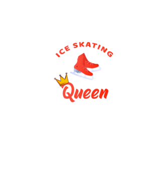 Ice skatin Queen model negru pe tricou