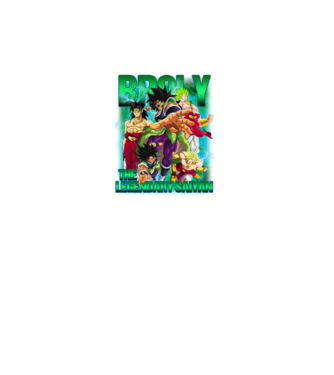 broly dragonball model turcoaz pe tricou
