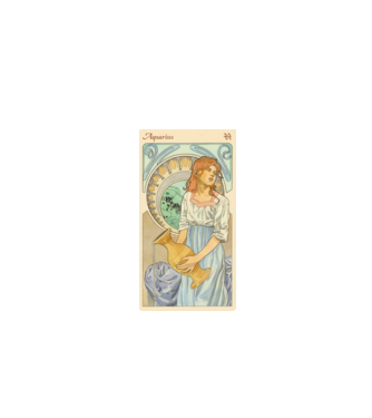 Horoscop Tarot VARSATOR model alb pe tricou