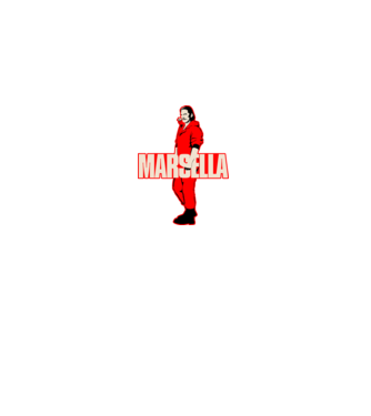 mareille la casa de papel model negru pe tricou