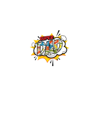 Comic Dad model albastru deschis pe tricou