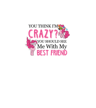 Crazy Friend Unicorn model alb pe tricou