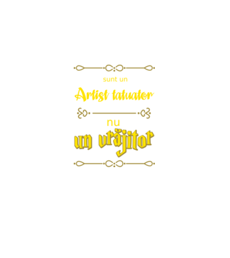 Sunt un artist tatuator, nu un magician model negru pe tricou