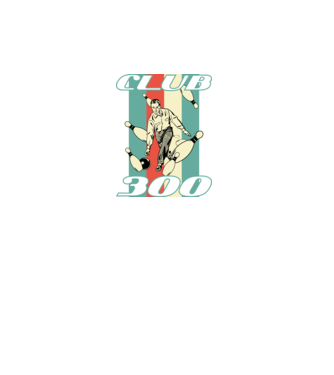 club300 model turcoaz pe tricou
