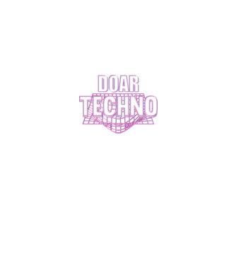 Doar techno model negru pe tricou