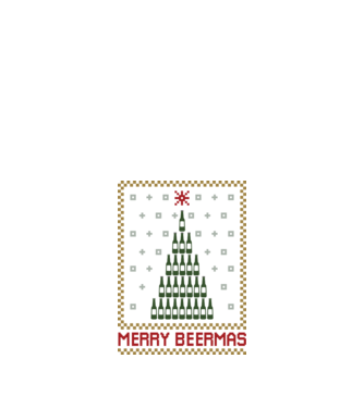 Merry Beermas model negru pe tricou