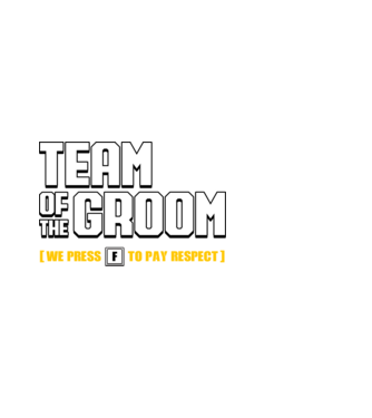 Team of the Groom model alb pe tricou