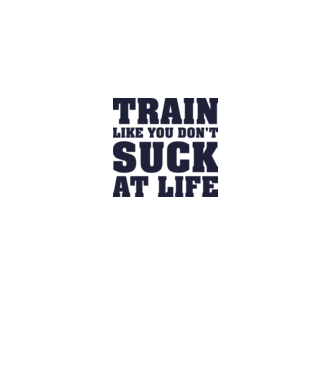Train like you dont suck at life model gri pe tricou