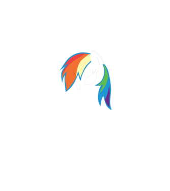 Rainbow Dash model albastru deschis pe tricou
