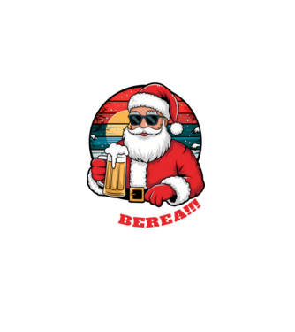 Ho ho ține mi berea! Negru model turcoaz pe tricou