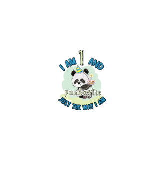 PANDASTIC 1 model alb pe tricou