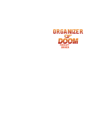 organizer of DOOM model galben neon pe tricou
