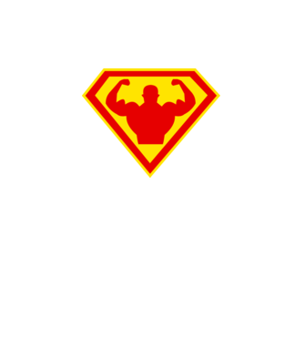 Superom model negru pe tricou