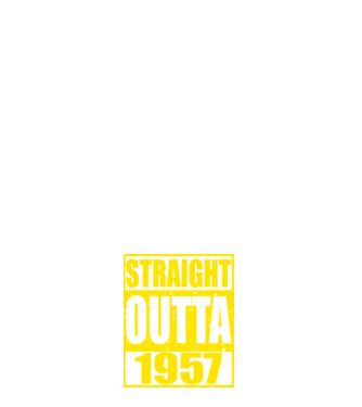 Straight Outta - 1957 model roșu pe tricou