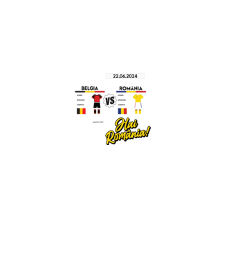 BEL-ROM euro 2024 calendar  model negru pe tricou