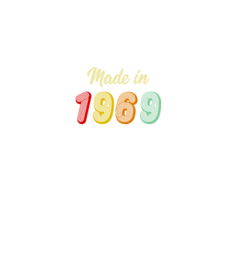 made in 1969 retro model negru pe tricou