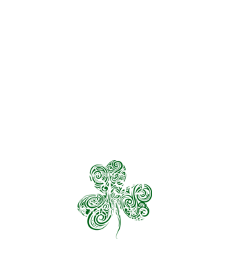 Everyone is irish shamrock model albastru închis pe tricou