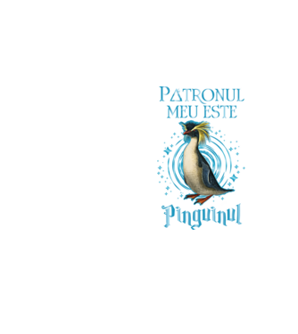 Patronul meu este PINGUINUL model galben neon pe tricou