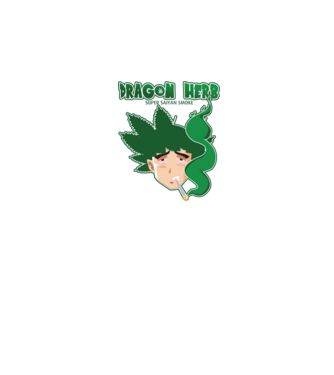 dragon herb smoke model negru pe tricou