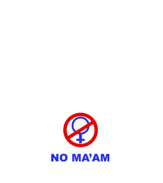 No maam eleje model alb pe tricou