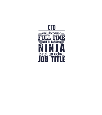 CTO-full time ninja model alb pe tricou