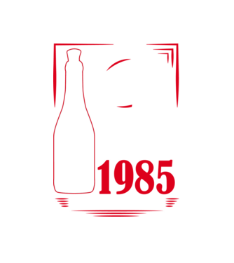 Un Vin Bun 1985 - Negru model alb pe tricou