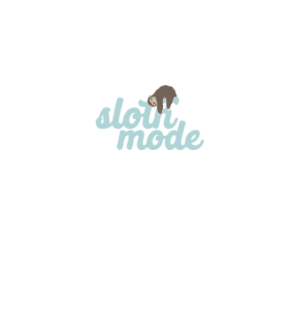 Sloth mode model alb pe tricou
