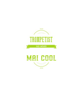 sunt un trompetist, la fel ca toți ceilalți, dar mult mai cool model negru pe tricou