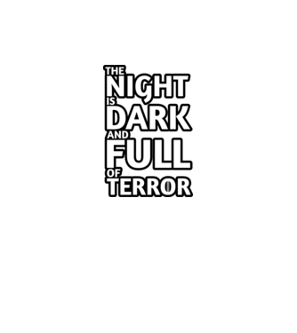 The night is dark and full of terror model galben neon pe tricou