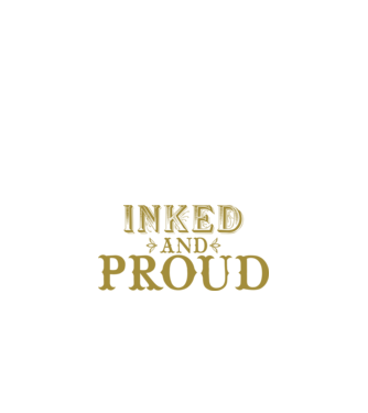 Inked and proud model negru pe tricou