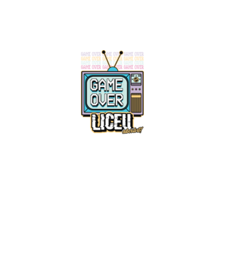 Absolvire retro liceu model turcoaz pe tricou