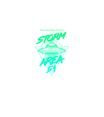 Storm area 51 ufo green model negru pe tricou
